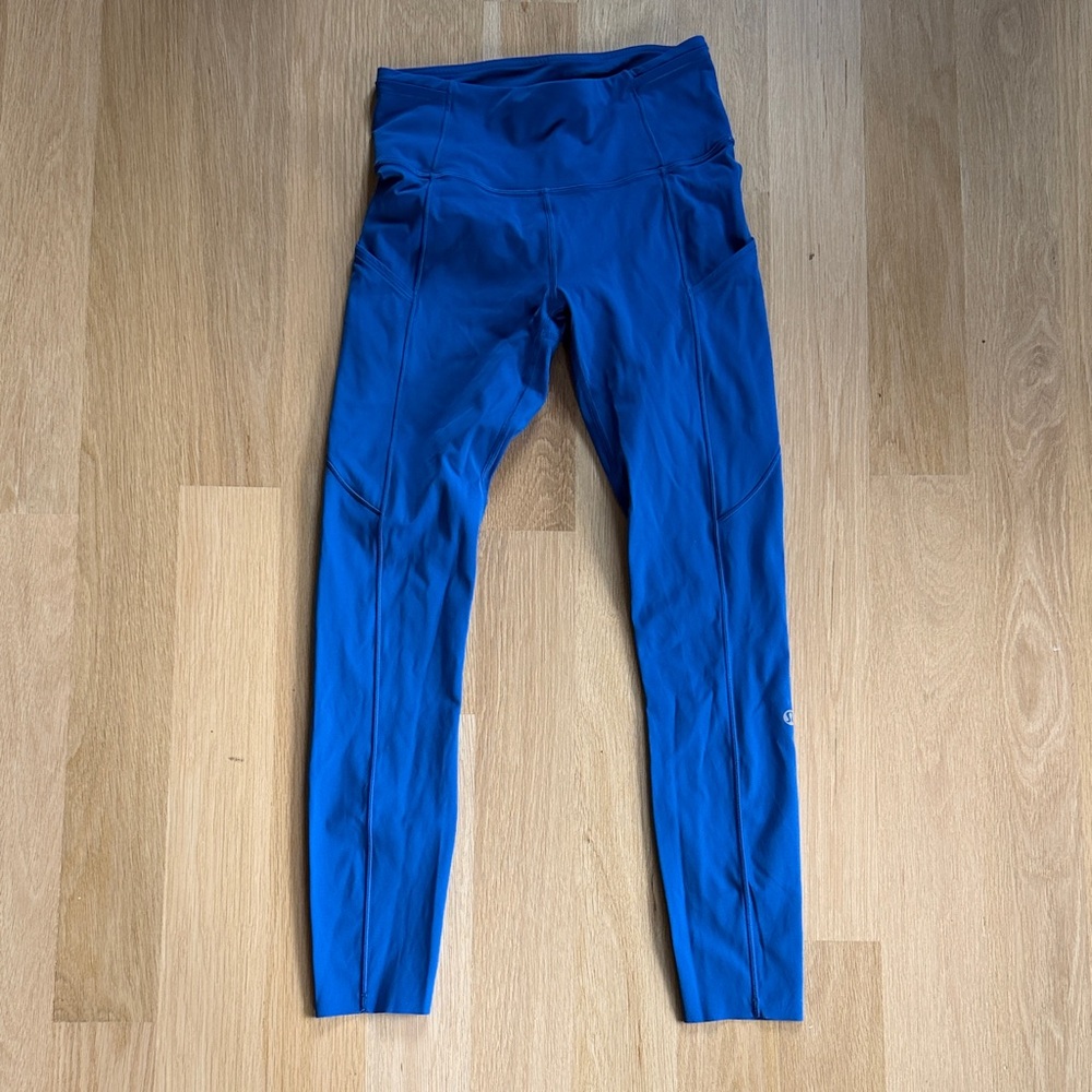 Lululemon Blue fast and free leggings
